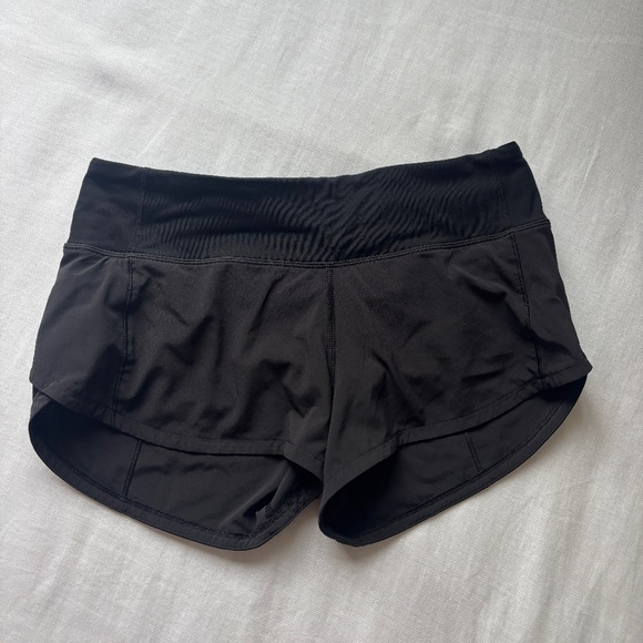 Lululemon black speed up short 2.5' - Picture 1 of 5